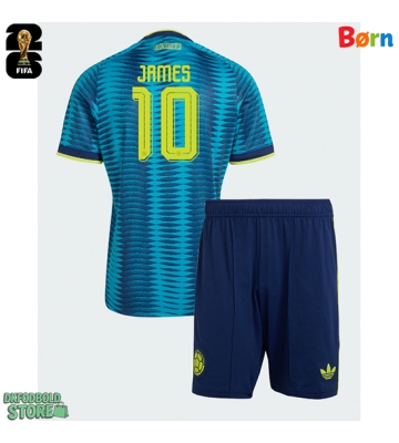 Colombia James Rodriguez #10 Replika Babytøj Udebanesæt Børn VM 2026 Kortærmet (+ Korte bukser)
